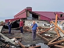 Ураган повредил больницу в Биробиджане