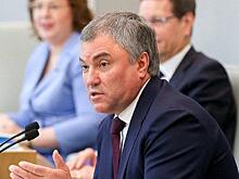 Володин заявил об историческом шансе для развития туризма
