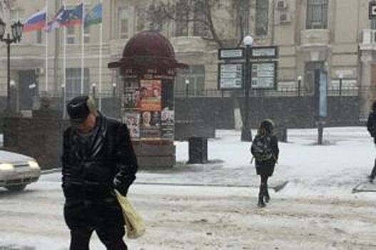 Мокрый снег, метель и сильный ветер ожидаются в Ростове-на-Дону