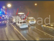 Четыре автомобиля столкнулись в Лефортовском тоннеле в Москве