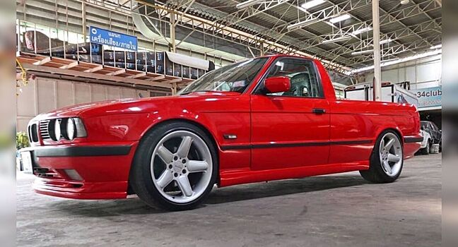 Крутой пикап BMW E34 из Таиланда с 200-сильным дизелем и «механикой»
