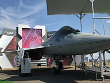 Государственная корпорация «Ростех» представила истребитель Су-57 на МАКС-2021