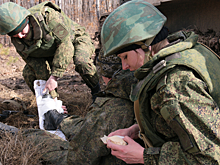 Военнослужащие мотострелкового соединения ЮВО осваивают навыки тактической медицины