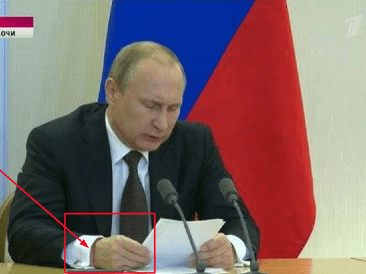 Путин красная нитка