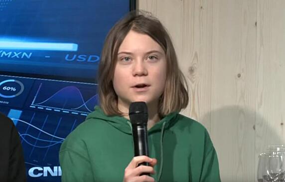 Грета Тунберг в Давосе призвала нефтяные компании прекратить разрушение планеты: Новости ➕1, 20.01.2023