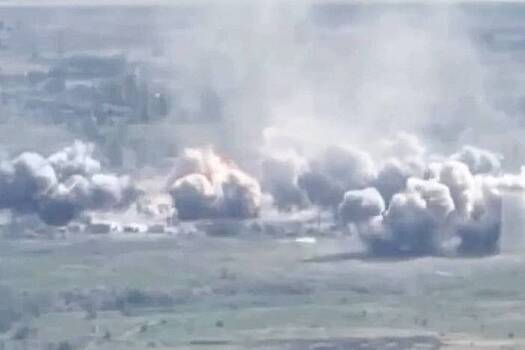 Видео обстрела позиций ВСУ выдали за удары украинской армии по объектам ВС РФ