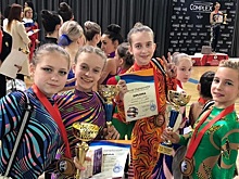 Юные екатеринбургские красавицы стали чемпионками мира по воздушной гимнастике