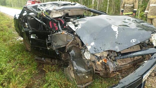 В Нагорском районе водитель опрокинул ВАЗ-2115 в кювет: пострадал 7-летний ребенок