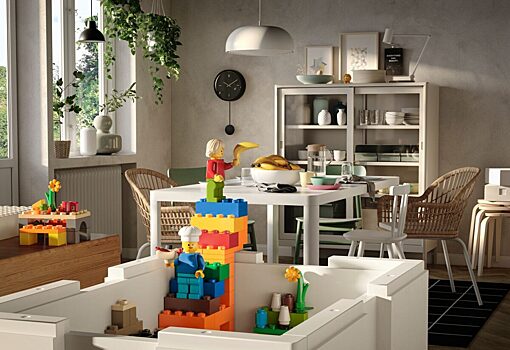 ИКЕА и LEGO Group представляют БЮГГЛЕК — решение, соединяющее в себе игру и хранение
