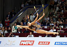 Армейские гимнастки завоевали все золотые награды в отдельных видах на этапе Гран-при по художественной гимнастике в Москве