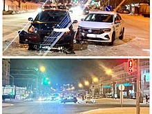 Два ДТП с несовершеннолетними произошли в Новосибирске вечером 12 января
