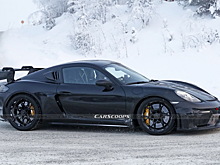 Экстремальный Porsche Cayman GT4 RS раскрыли на зимних тестах