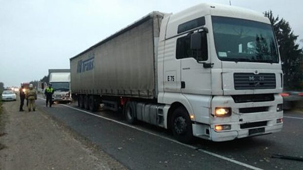 Под Орлом в столкновении двух грузовиков и кроссовера пострадал мужчина