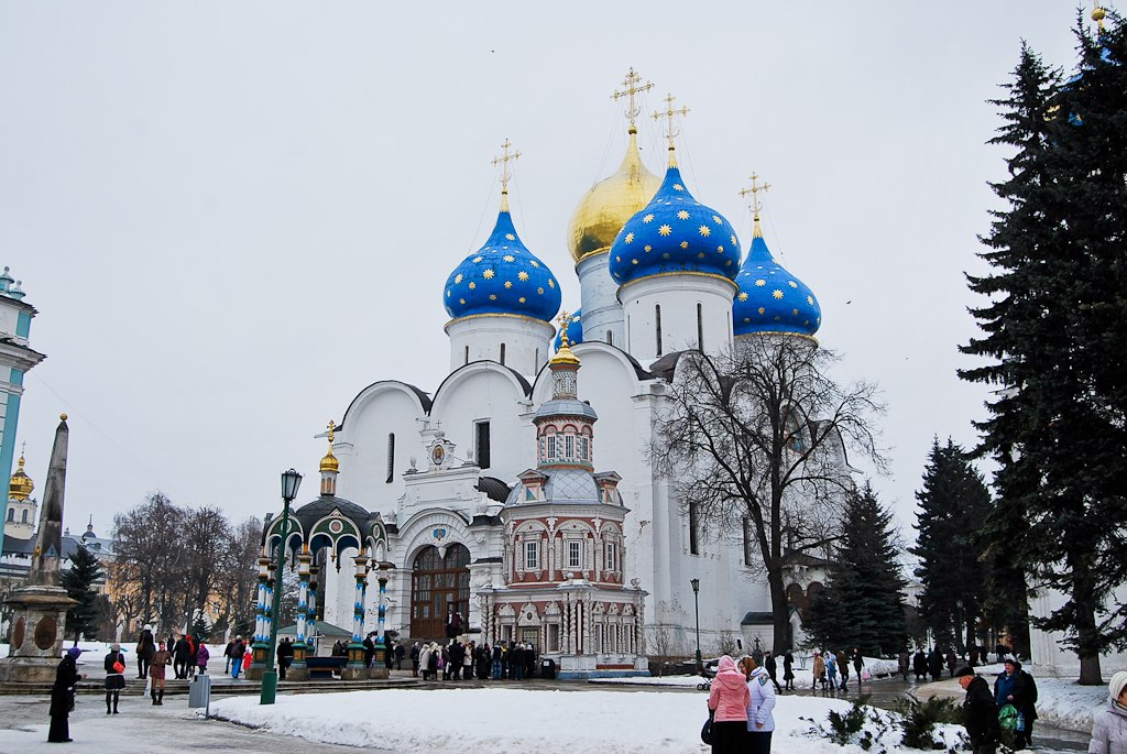 Успенский собор, Троице-Сергиева лавра, Сергиев Посад, Московская область, Россия, Европа