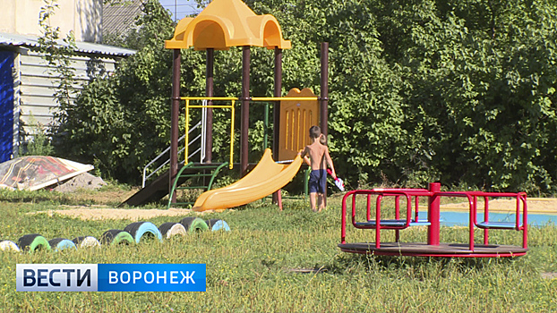 Под Воронежем сельчане оборудовали детскую площадку, не дождавшись помощи властей