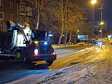 Снегодождь засыпал Новосибирск в ночь на 21 ноября