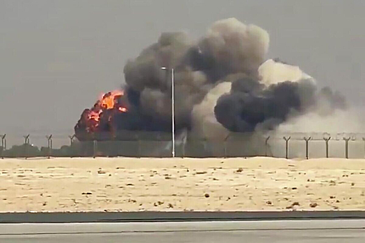 На авиашоу в Дубае разбился индийский истребитель