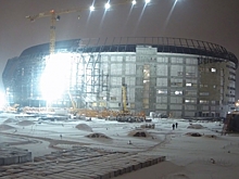 На онлайн-трансляции со стройки омской «Арены» днем была ночь: в «Авангарде» объяснили, что произошло (видео)