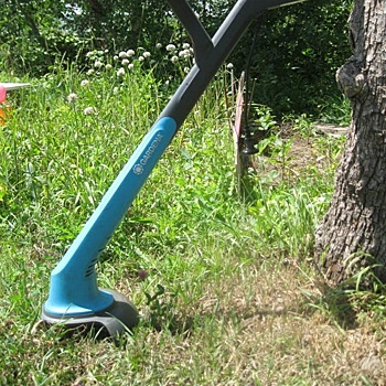 Триммер-пушинка. Рекомендую женскому полу как простой и надежный дачный инструмент