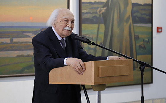 В Рязани 99-летний художник Виктор Иванов представил выставку «Одной судьбой с народом»