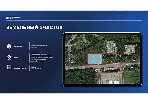 Нижегородское Минимущество проведет первый электронный аукцион на право аренды участка под строительство