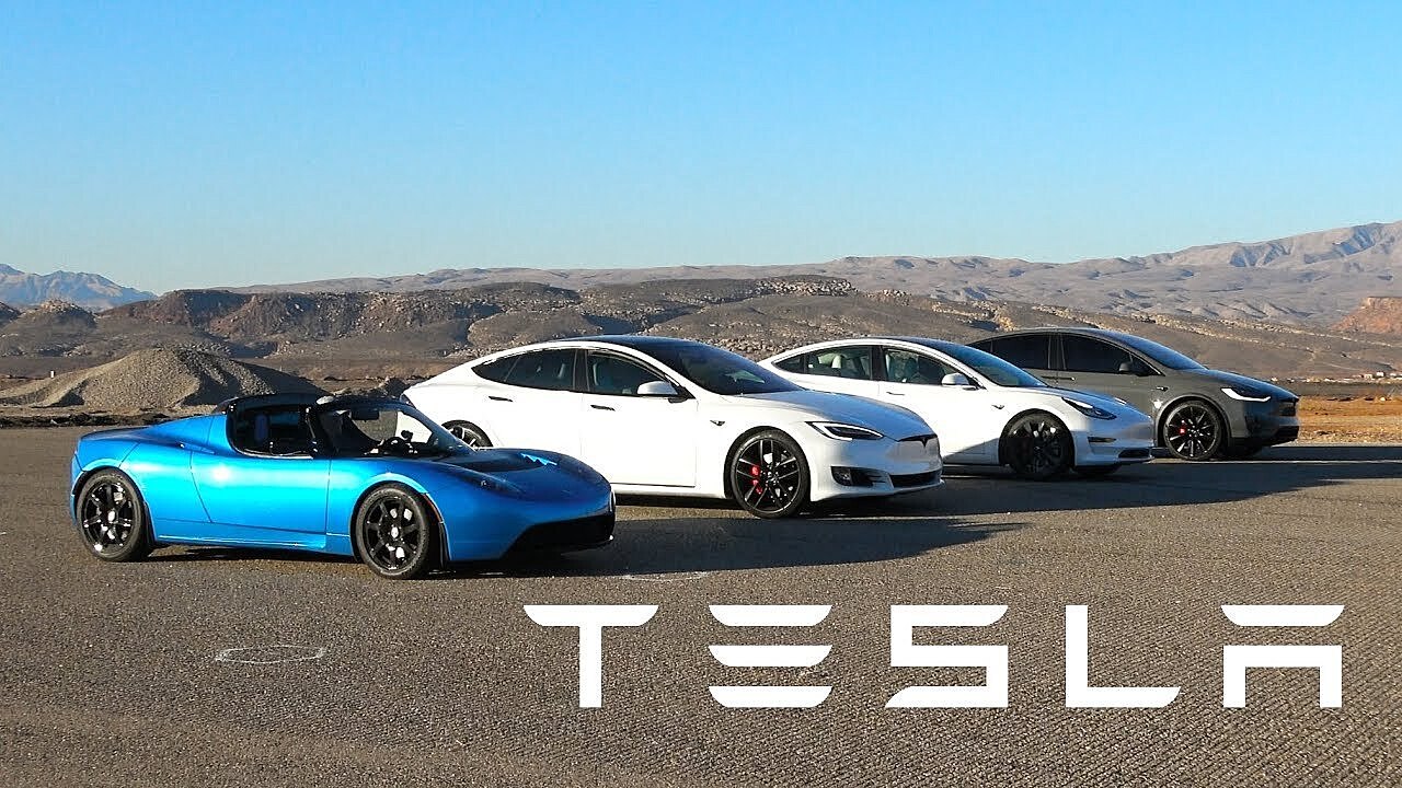 Видео: все модели Tesla сравнили в гонке по прямой