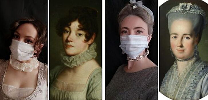 В Приморье девушки в медицинских масках воссоздали знаменитые картины