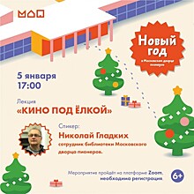 Московский дворец пионеров приглашает на онлайн-лекцию «Кино под ёлкой» 5 января