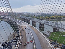Группа «ВИС» показала четвертый мост в Новосибирске с высоты