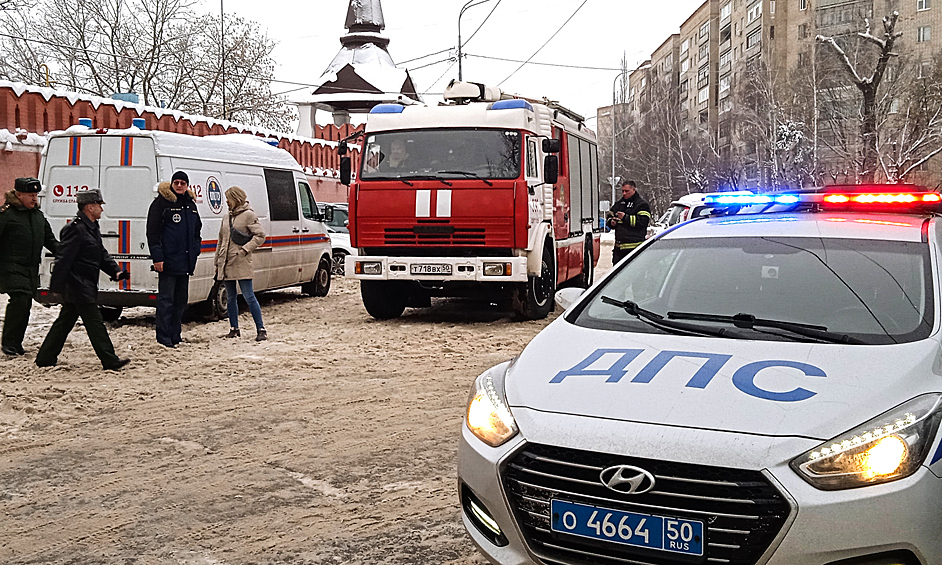 В понедельник утром на территории женского монастыря в Серпухове прогремел взрыв