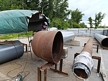 Теплосетевики заменили трубы над кемеровской Искитимкой