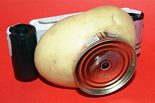 Создана психоделическая камера из картошки и консервной банки
