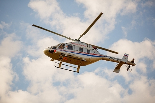 В больницу Волгоградской области доставили вертолетом пациента