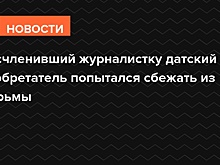 Расчленивший журналистку датский изобретатель попытался сбежать из тюрьмы