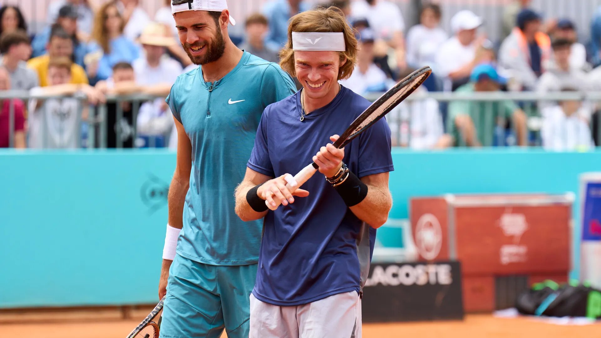 Рублев и Хачанов впервые с 2019-го выиграли два парных матча на турнире ATP подряд