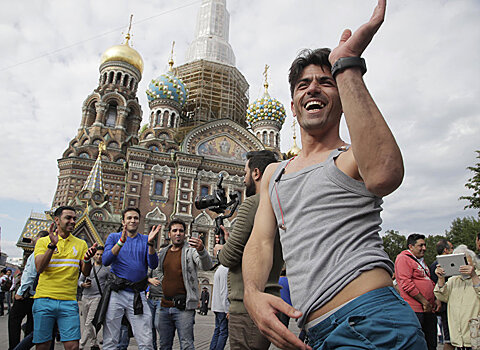 Кроме стадиона особую атмосферу в Санкт-Петербурге создает фан-зона Чемпионата мира