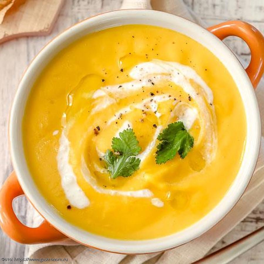 Крем-суп из тыквы: золотистый, ароматный, густой со сливочным вкусом