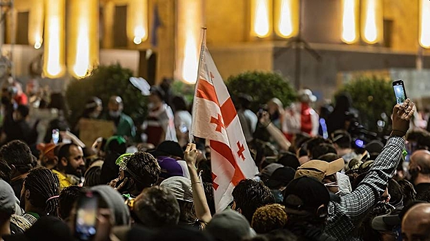 Массовые протесты в Грузии после выборов в парламент завершены