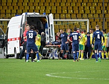 Футболист "Мордовии" Алхазов был госпитализирован во время матча в Краснодаре