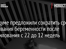 В Госдуме предложили сократить срок прерывания беременности после изнасилования с 22 до 12 недель
