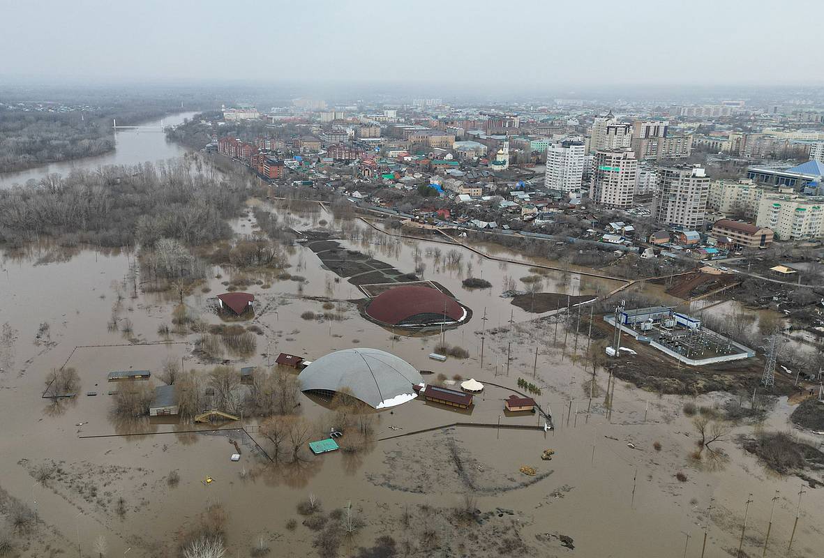 Уровень реки Урал в Оренбурге приблизился к опасному