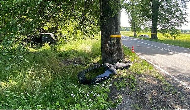 Пьяный водитель устроил аварию на трассе Романово - Калининград
