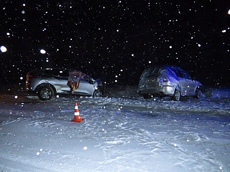 В Саракташе лоб в лоб столкнулись две иномарки