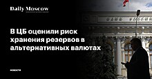 В ЦБ оценили риск хранения резервов в альтернативных валютах