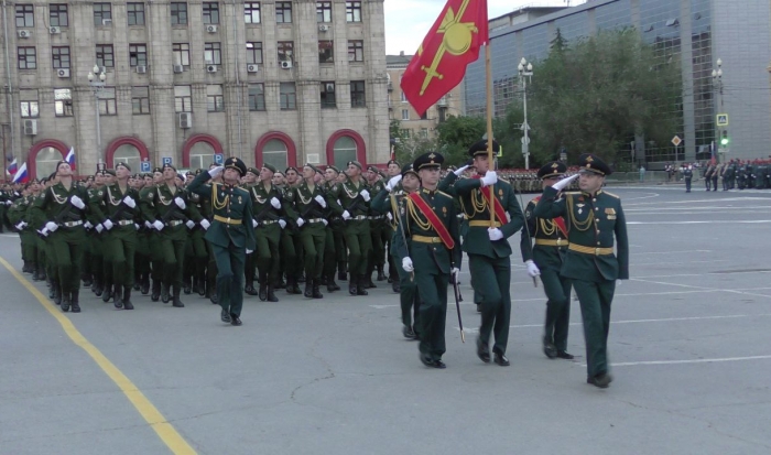 В Волгограде состоялась репетиция парада в честь 79-летия Великой Победы