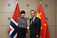 Ван И встретился с министром иностранных дел Норвегии