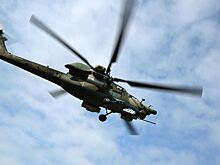 Вертолет Ми-28НМ нанес удар по живой силе ВСУ в Курском приграничье