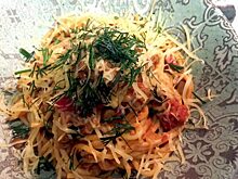 Паста болоньезе с чечевицей