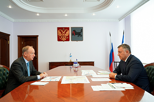Николай Патрушев встретился с губернатором Приангарья Игорем Кобзевым