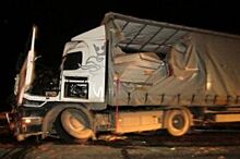 В Переславском районе на трассе М-8 не смогли разъехаться два грузовика